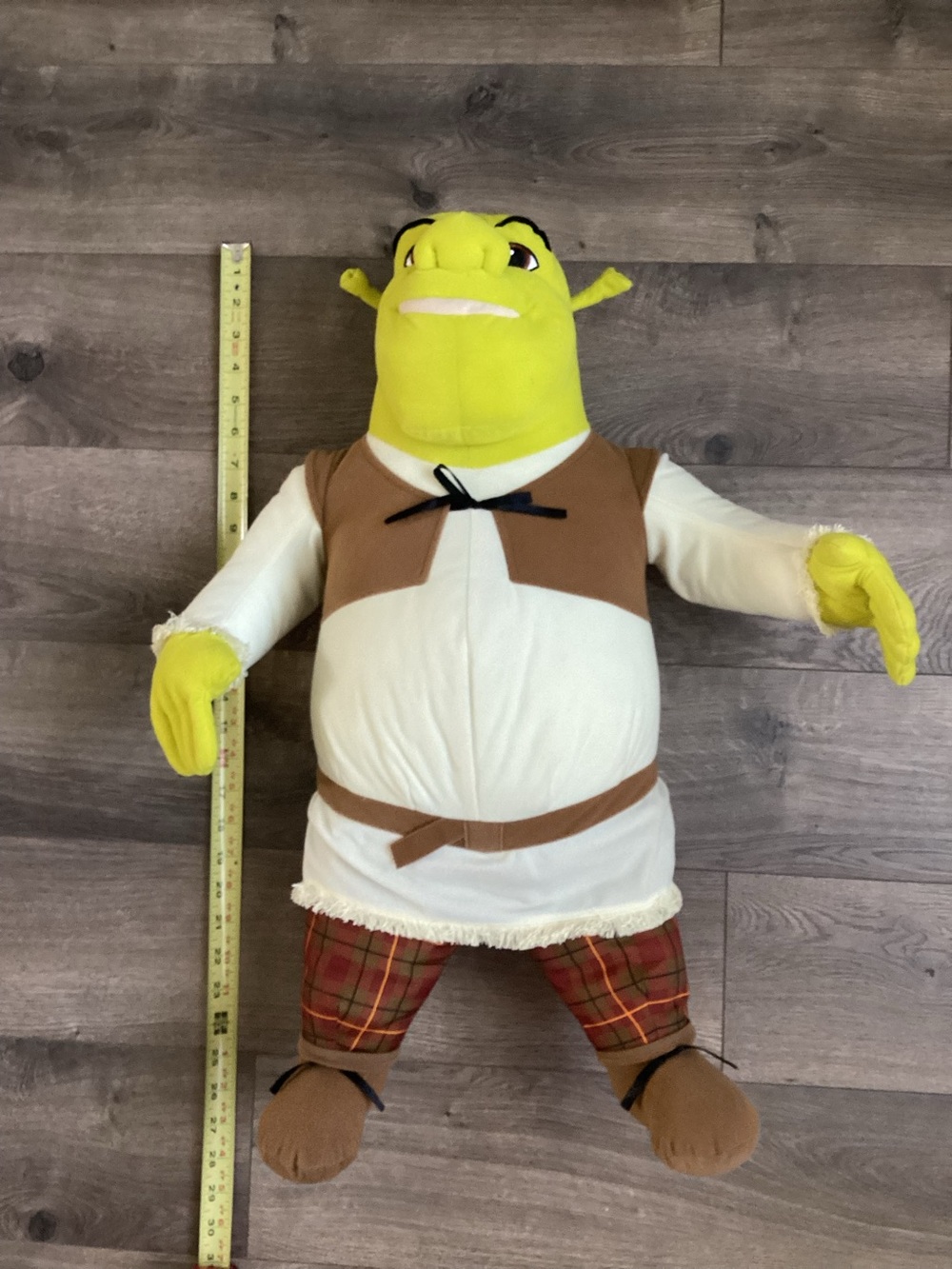 Vintage 2004 Hasbro Shrek 2 Jumbo Plush 25” Shrek Toy DreamWorks EUC